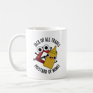 Grappige woordspeling over iemand die alles wil do koffiemok