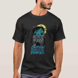 Grappige woordspeling Pas op voor Zombie Halloween T-shirt