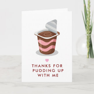 Grappige woordspeling pudding Moederdag wenskaart Kaart