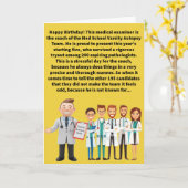 Grappige woordspeling snijden lijkschouwers Happy Kaart (Gele Bloem)