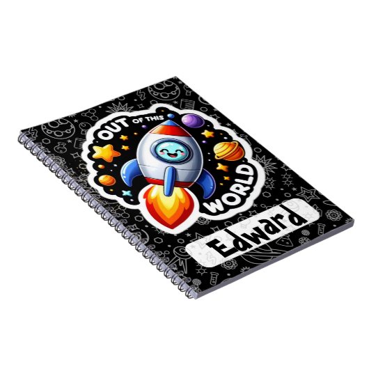 Grappige woordspeling Terug naar school Gepersonal Notitieboek (Rechterzijde)