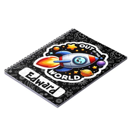 Grappige woordspeling Terug naar school Gepersonal Notitieboek (Linkerzijde)