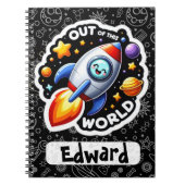 Grappige woordspeling Terug naar school Gepersonal Notitieboek (Voorkant)