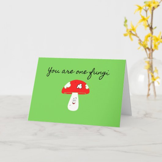 Grappige woordspeling vaderdag kaart (Gele Bloem)