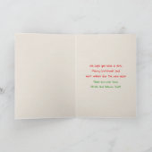 Grappige Woordspeling zie ik Kerstmis van de Feestdagen Kaart (Binnen)