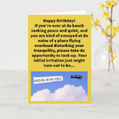 Grappige woordzegening in Day Sky Happy Birthday Kaart (Gele Bloem)