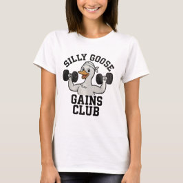 Grappige Workout Gans, Gym Dier T-shirt