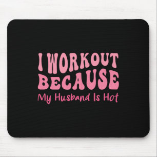 Grappige Workout Gym Quote Cool Vrouw Fitness Moti Muismat