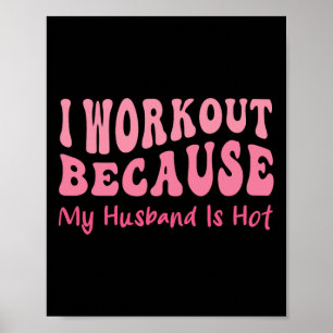 Grappige Workout Gym Quote Cool Vrouw Fitness Moti Poster