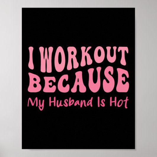 Grappige Workout Gym Quote Cool Vrouw Fitness Moti Poster (Voorkant)