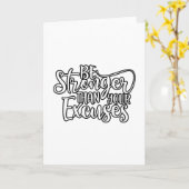 Grappige Workout Kaart (Gele Bloem)