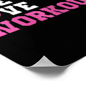 Grappige workout liefhebber geschenken en bodybuil poster (Hoek)