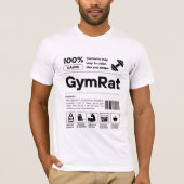 Grappige Workout Minimalistische Fitness Trainer G T-shirt (Voorkant)