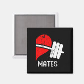Grappige Workout Romantisch paar Matching Gym Mate Magneet (Voorkant / Achterkant)
