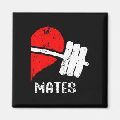 Grappige Workout Romantisch paar Matching Gym Mate Magneet (Voorkant)