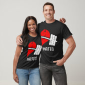 Grappige Workout Romantisch paar Matching Gym Mate T-shirt (Unisex)