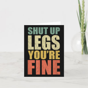Grappige Workout Uw Fijne Gym Been Dag Fitness Kaart
