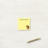 Grappige worm snelle herinnering post-it® notes (Op bureau)