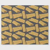 Grappige worst Rolls Britse voedsel Patroon Cadeaupapier (Vlak)