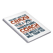 Grappige worstelcoach gekke quote notitieboek (Rechterzijde)