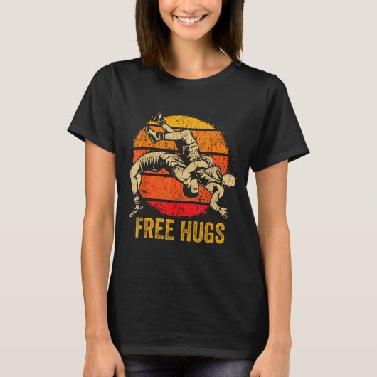Grappige worstelomhelzingen Worstelen Moeder Manne T-shirt (Voorkant)
