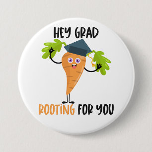 Grappige Wortel Graad Puns  Ronde Button 7,6 Cm