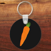 Grappige Wortel Groente Halloween Sleutelhanger (Voorkant)