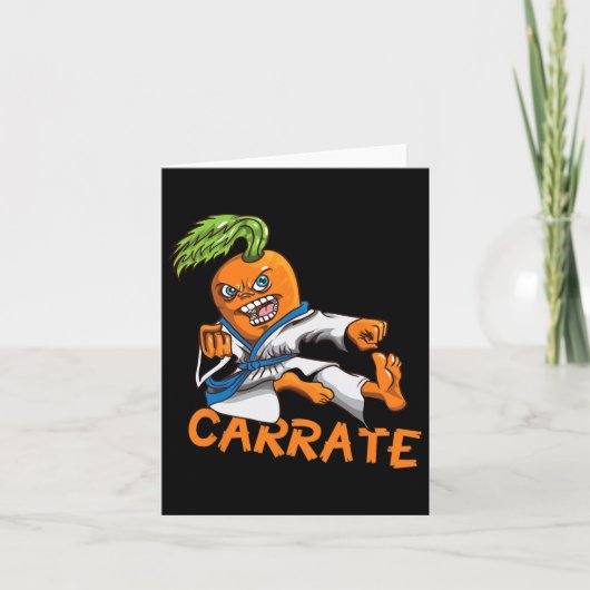 Grappige Wortel Karate Mail Martial Arts Mart Kaart (Voorkant)