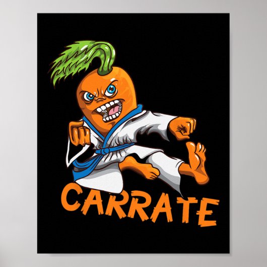 Grappige Wortel Karate Mail Martial Arts Mart Poster (Voorkant)