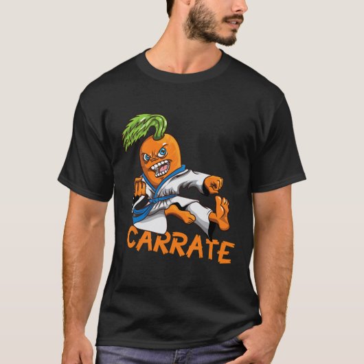 Grappige Wortel Karate Mail Martial Arts Mart T-shirt (Voorkant)