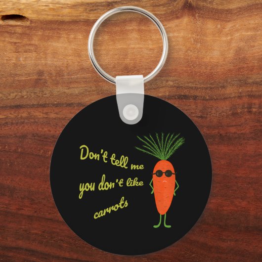 Grappige wortel sleutelhanger (Voorkant)