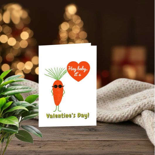 Grappige Wortel Valentijnsdag Kaart