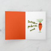 Grappige Wortel Valentijnsdag Kaart (Binnen)