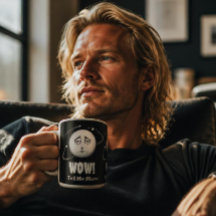 Grappige "Wow" Maan Gezicht Koffiemok