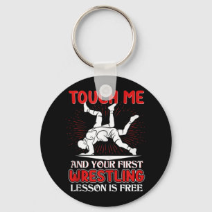 Grappige Wrestling Coach Sport Geschenken Tank Sleutelhanger