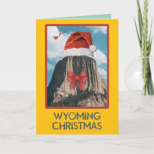 Grappige Wyoming Kerst Kaart (Voorkant)