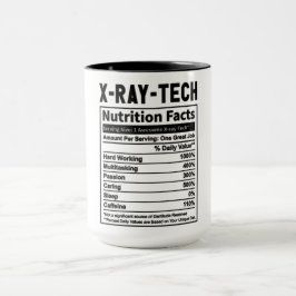 Grappige X-Ray Tech Voeding Feiten Mok