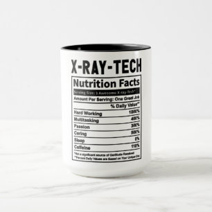 Grappige X-Ray Tech Voeding Feiten Mok