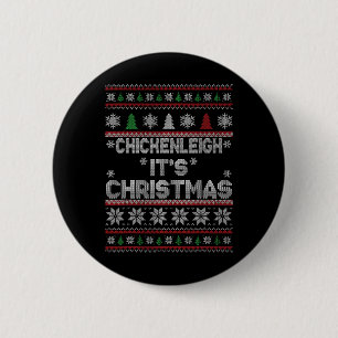 Grappige Xmas Chickenleigh Het is Kerstmis 1 Ronde Button 5,7 Cm