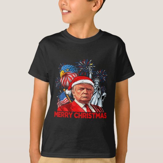 Grappige Xmas Donald Trump Vrolijk Kerstfeest Grap T-shirt (Voorkant)