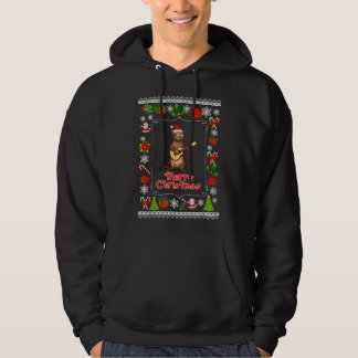 Grappige xmas lelijke kat liefhebbers eigenaren sp hoodie