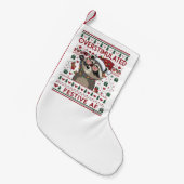 Grappige Xmas Overprikkeld & Feestelijke Af Wasbee Kleine Kerstsok (Voorkant (Hangend))