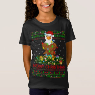 Grappige Xmas Verlichting Boom Santa Lelijke Kale  T-shirt