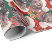 Grappige Xoloitzcuintli Mexicaanse Naakthond Kerst Cadeaupapier (Rol Hoek)