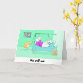 Grappige Xray gebroken voet kaart (Gele Bloem)