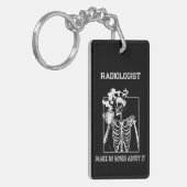 Grappige Xray Medische Baan Radioloog Sleutelhanger (Voorkant Links)