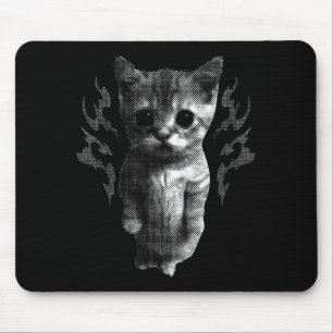Grappige Y2k Retro Kat Grappige Vintage Kitten Mem Muismat