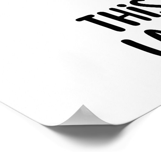 Grappige Yellow Duck Caption Gezegden Poster (Hoek)