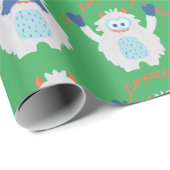 Grappige Yeti Geen glurende kerst Cadeaupapier (Rol Hoek)