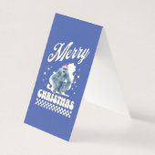 Grappige Yeti - Prettig Kerstfeest Kaart (Voorkant)